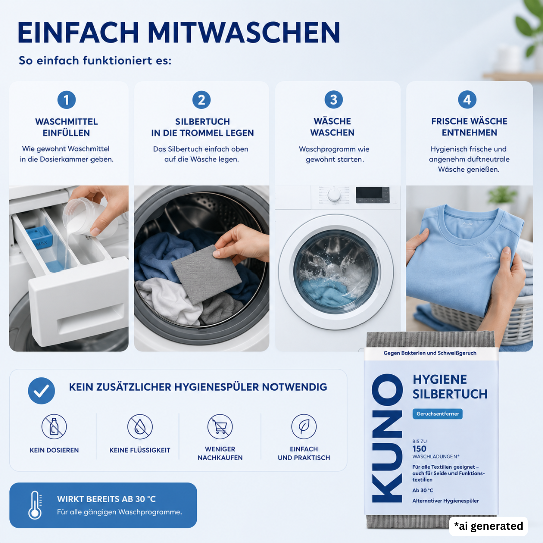 Kuno Silbertuch Hygienespüler